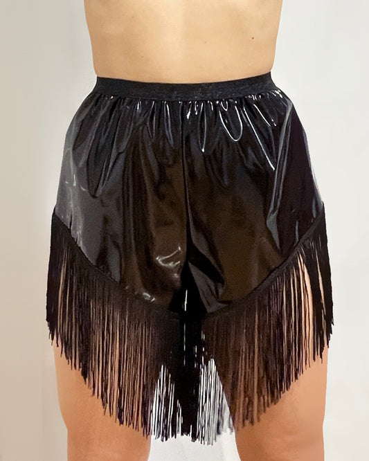 Glossy tassel shorts - Get-busy
