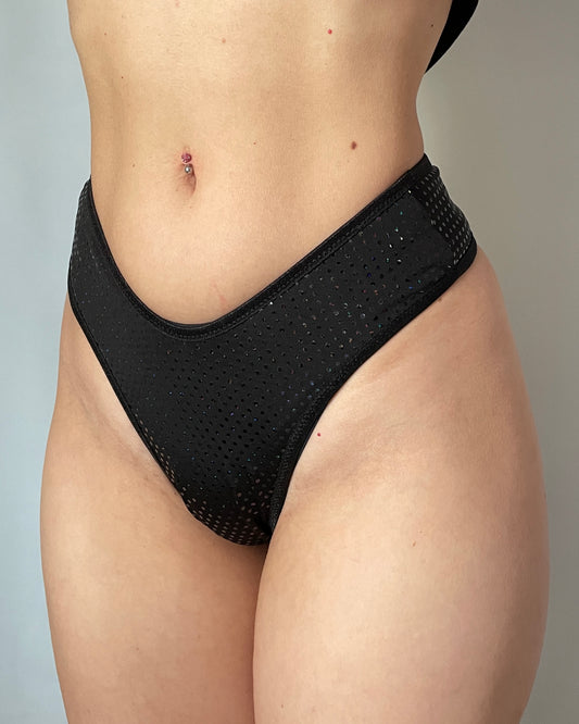 High cut thongs Pearl