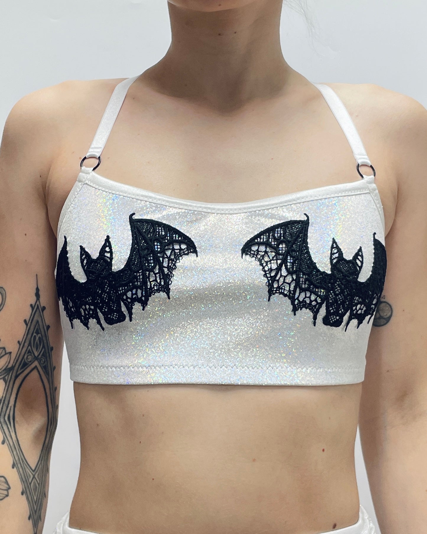 White velvet set BatGirl