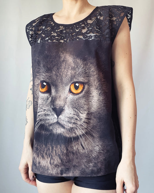 Cotton t-shirt Meowly