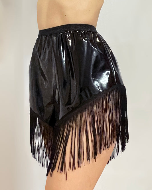 Glossy tassel shorts - Get-busy