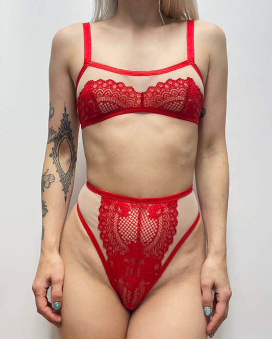 Red lingerie set Piper