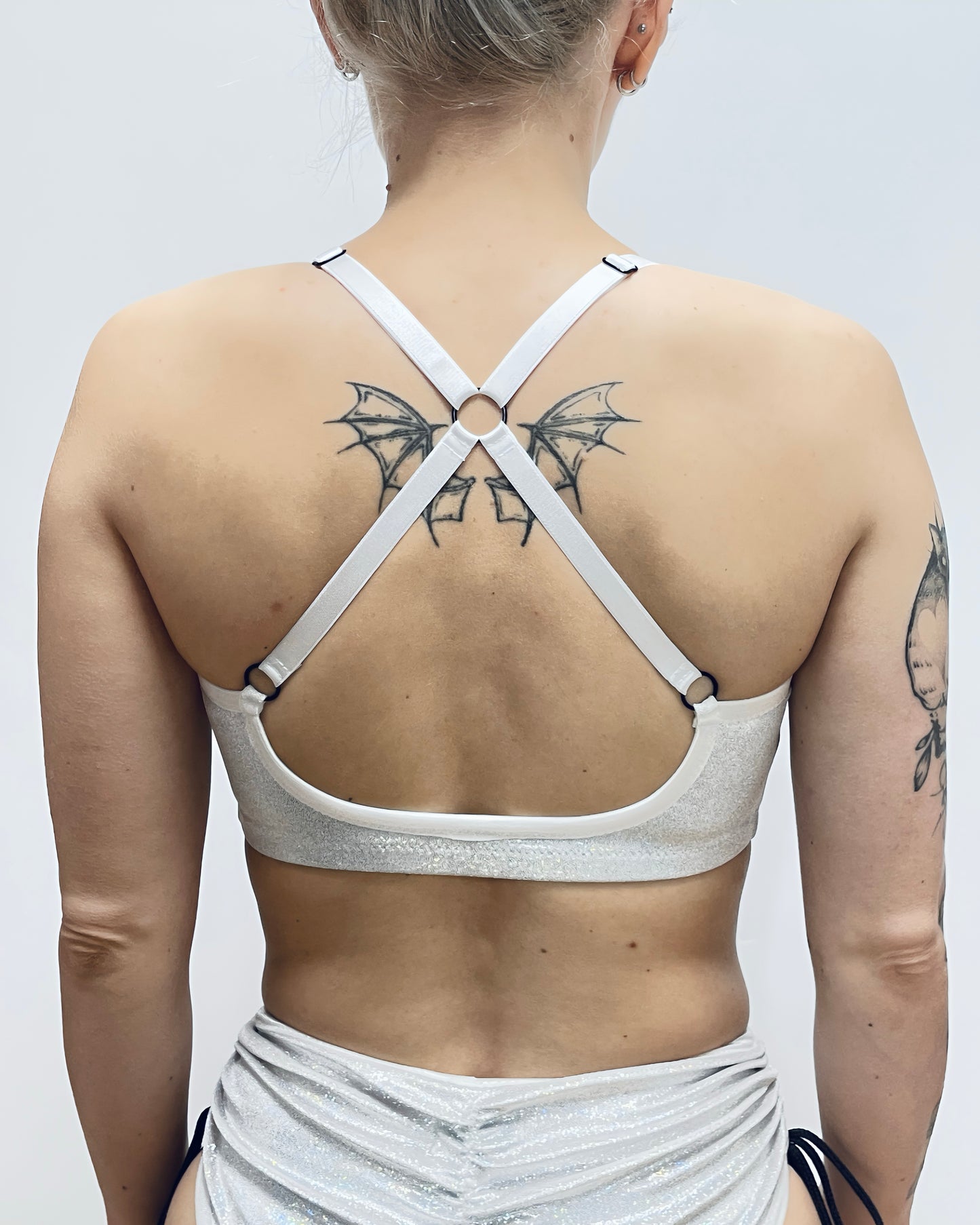 White velvet set BatGirl