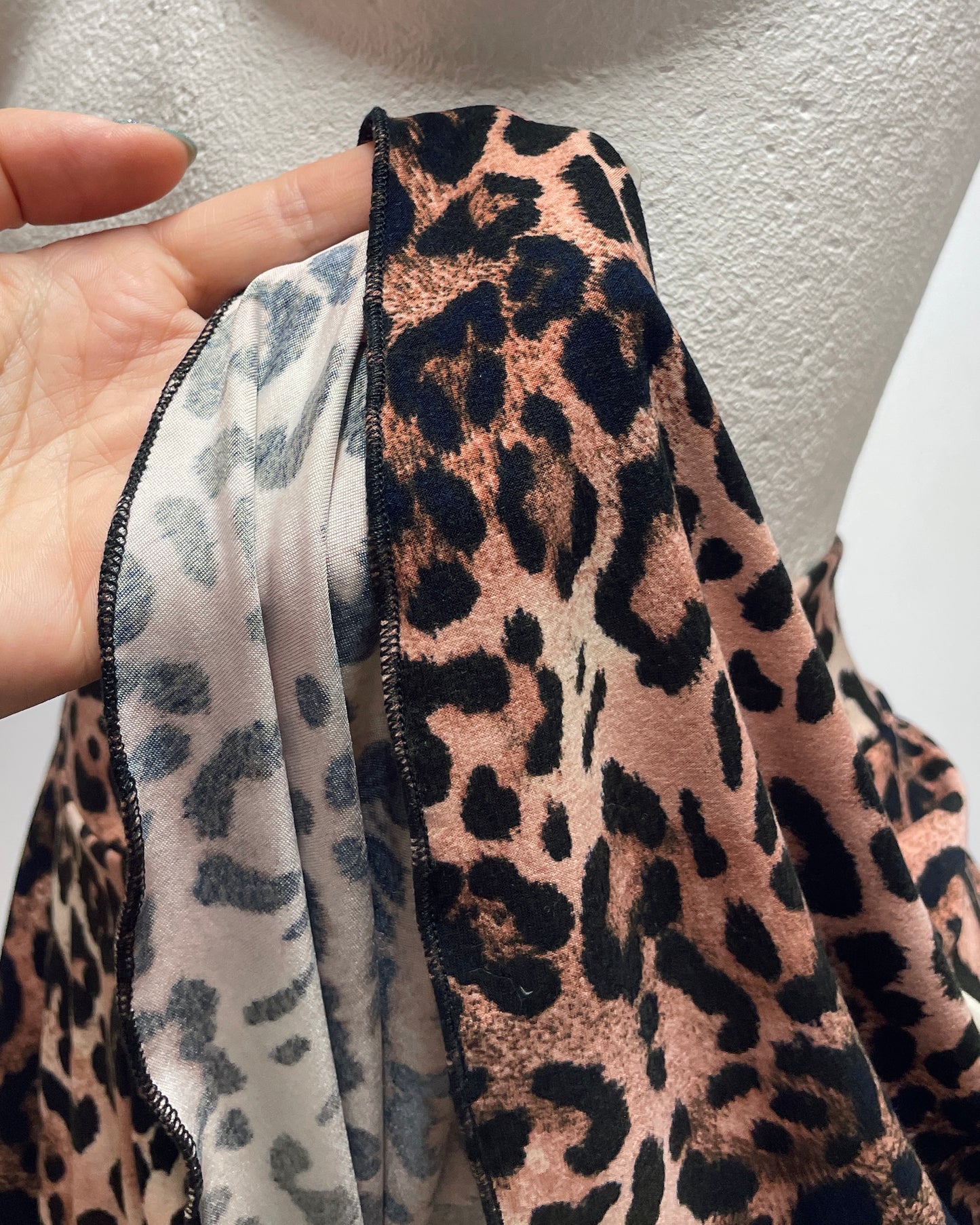 Leopard print skirt-pants XS