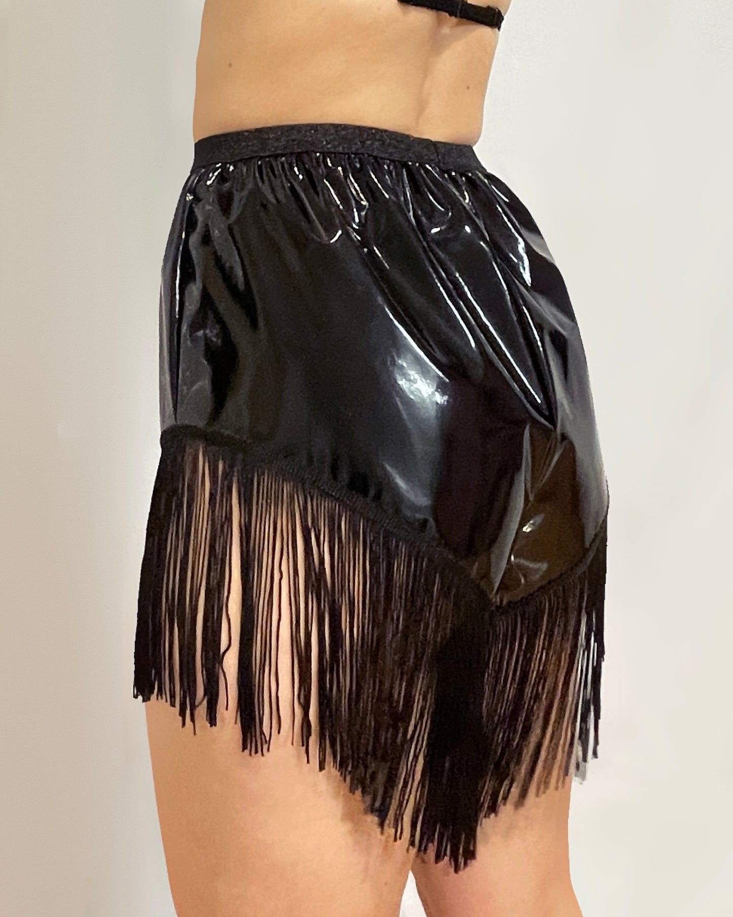 Glossy tassel shorts - Get-busy