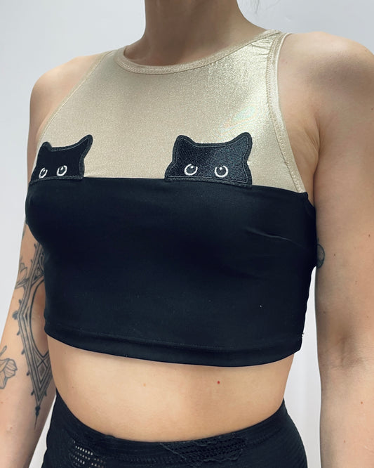 Crop top Annoyed Cat