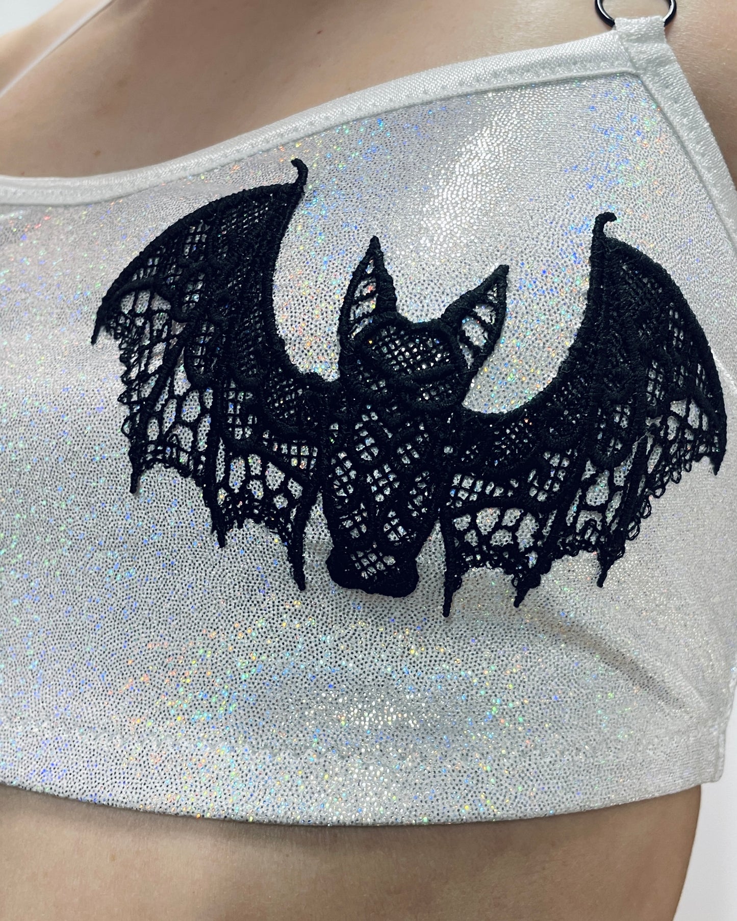 White velvet set BatGirl