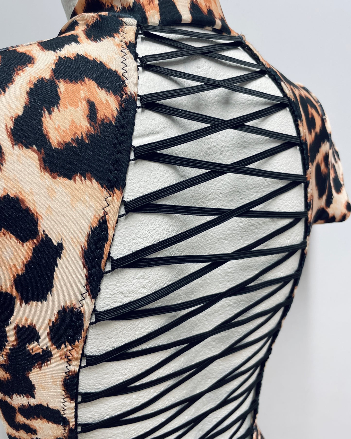 Bodysuit with back lacing Nina